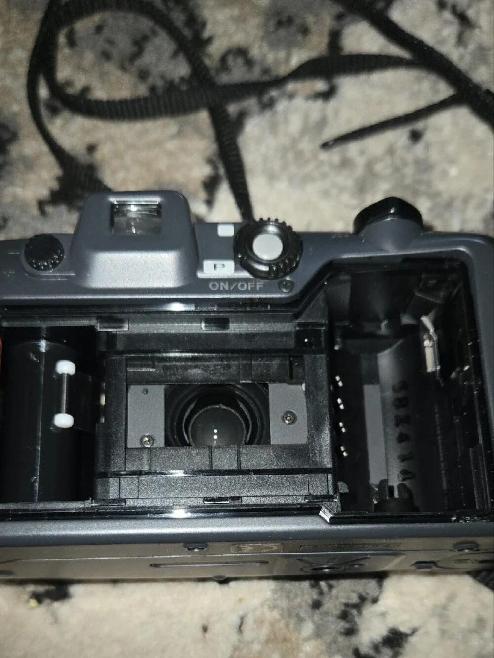 Pentax Black Point-and-Shoot Film Camera with Zoom Lens